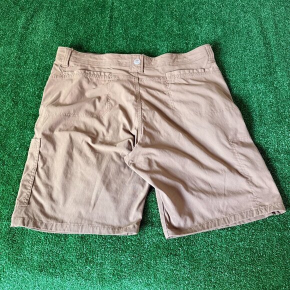Wrangler Trail Outdoor Hiking Confort Waist Brown Utility Cargo Shorts Size 40 - Picture 9 of 12